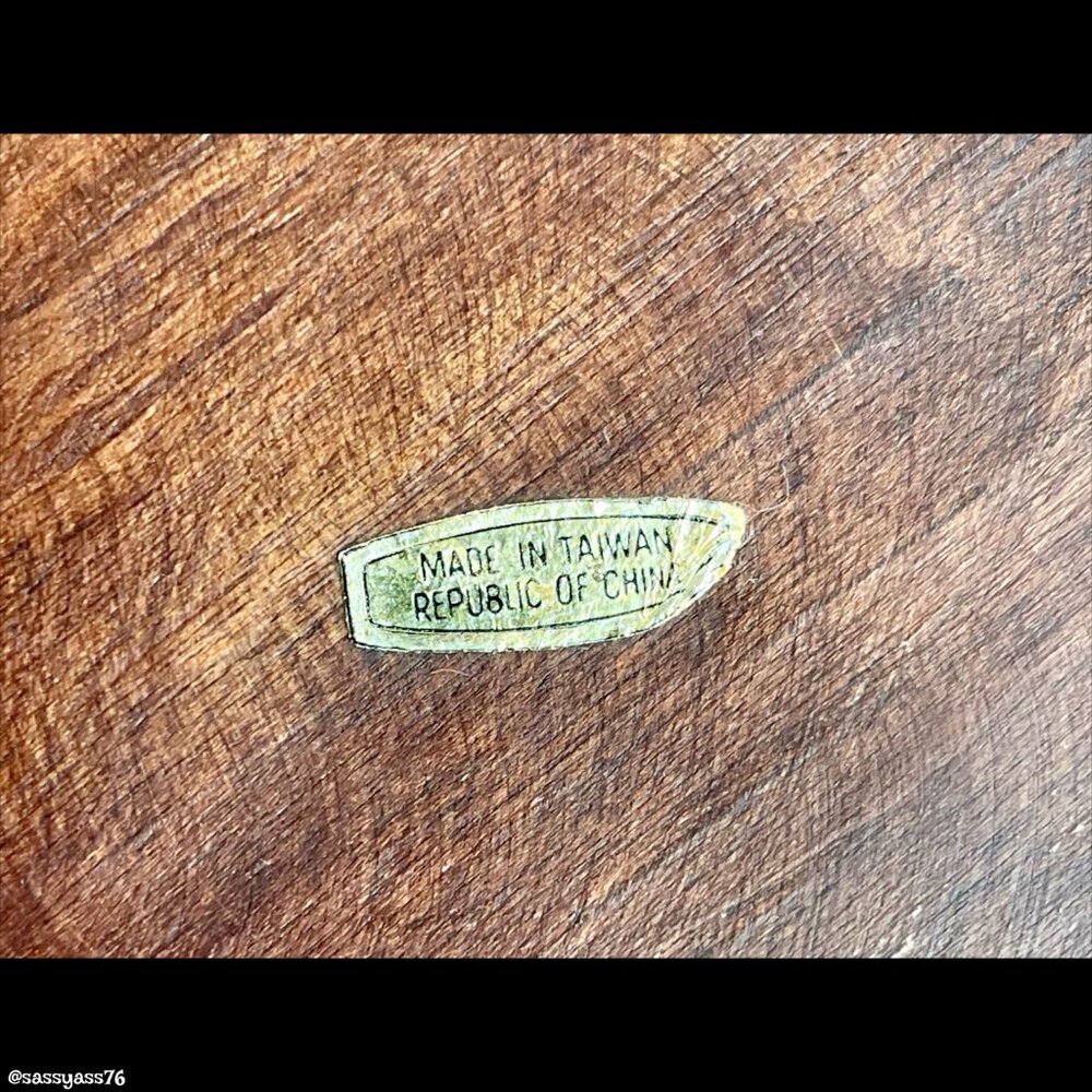 ⭐️HP⭐️VTG▪️ 70's 80's Boho Rustic Set of ASIAN WOOD Serving Bowl Spoon & 7 Bowls - Picture 8 of 10